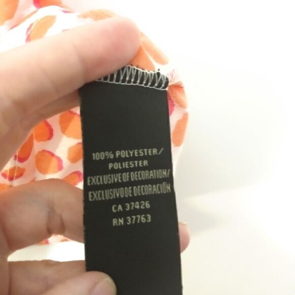 Rafaella studio orange polka dot ruffle small - Picture 3 of 4